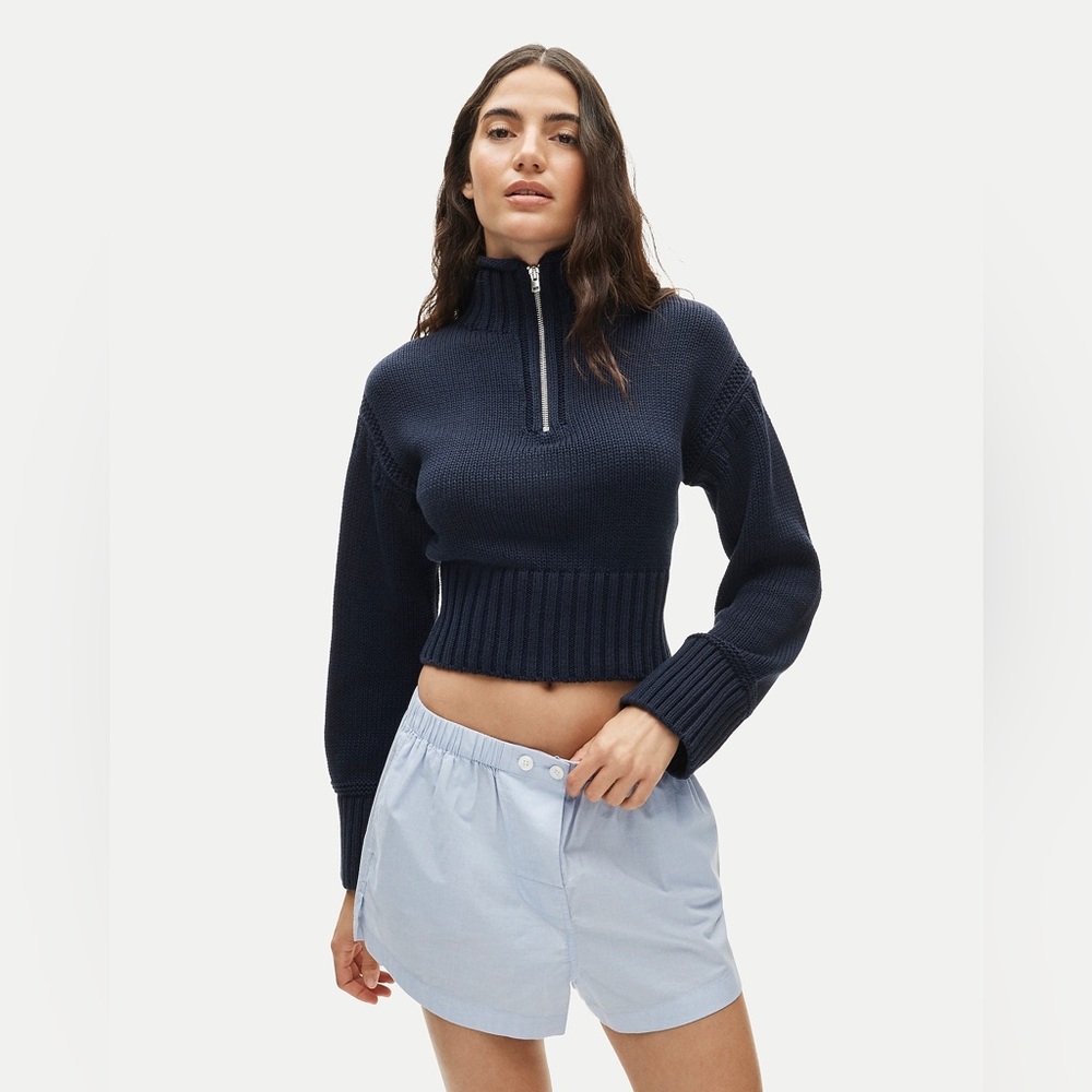NWT J.Crew Tiny Rollneck in Navy